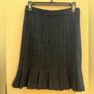 St. John Black Pleated Skirt size 2